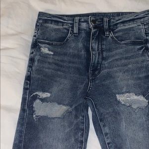 Super High Rise Acid Wash Jeggings